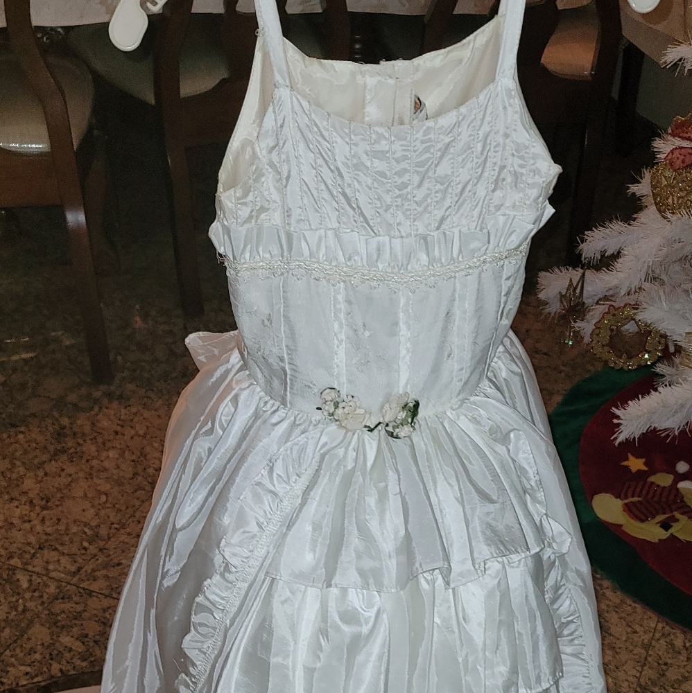 Kids White Dress